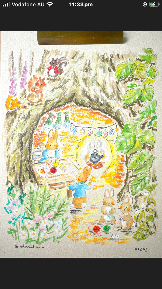 Peter Rabbit likes my drawing!