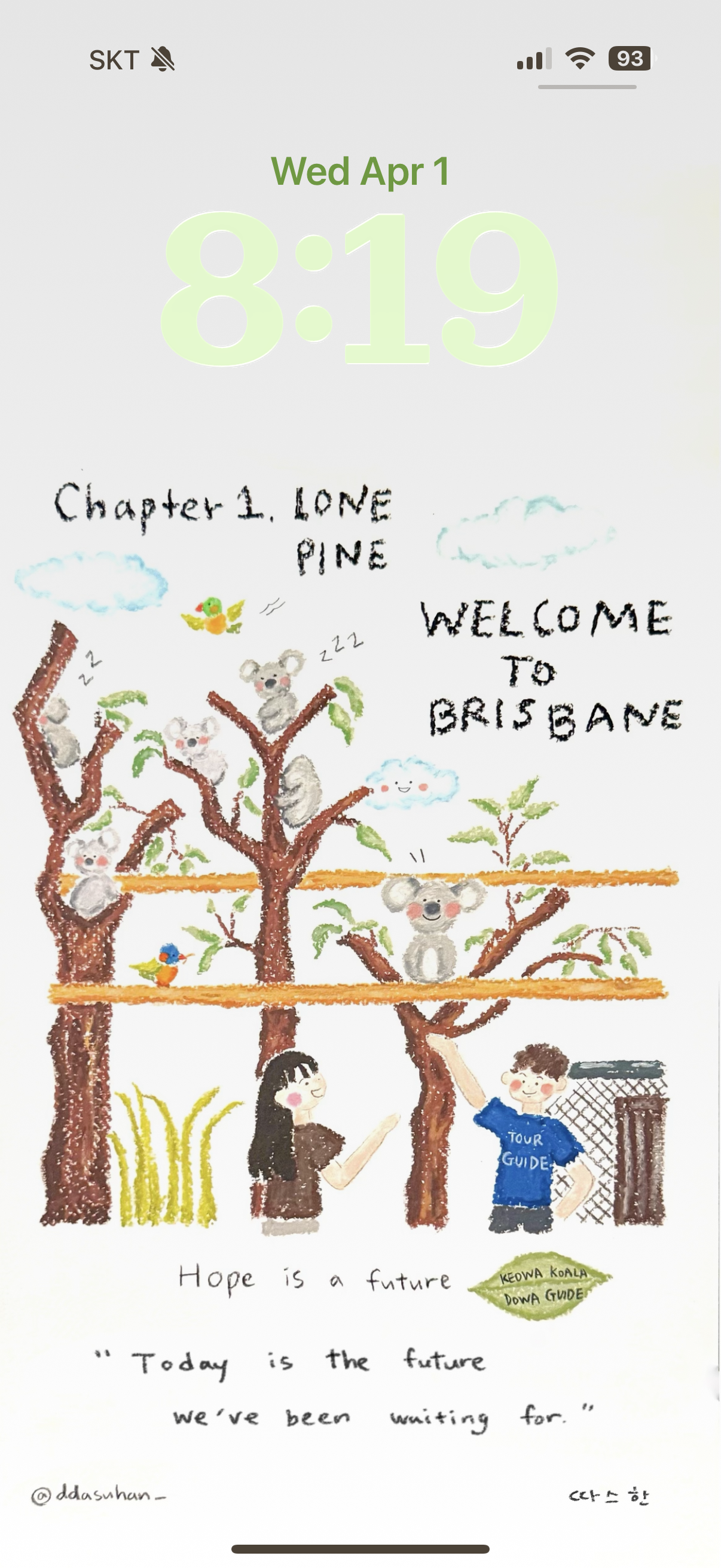 Chapter 1 Welcome to Brisbane iPhone wallpaper front cover image